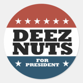 Deez Nuts 2024 Runder Aufkleber