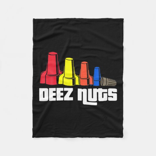 Deez Nuts Electrician für Männer Frauen Geschenke Fleecedecke (Vorderseite)