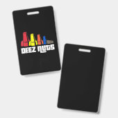 Deez Nuts Electrician Geschenk Ausweis (Front & Back)
