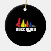 Deez Nuts Electrician Gift Keramik Ornament (Vorne)