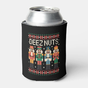 Deez Nuts Funny Christmas Nutcracker Weihnachtsfei Dosenkühler