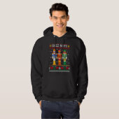 Deez Nuts hässlicher Weihnachtspullover Xmas Nuss Hoodie (Vorne ganz)