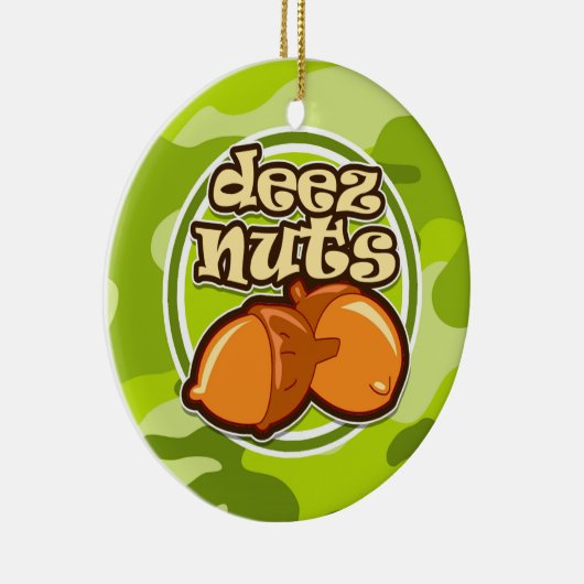 Deez Nuts; hellgrüne Camouflage, Tarnung Keramikornament (Rechts)
