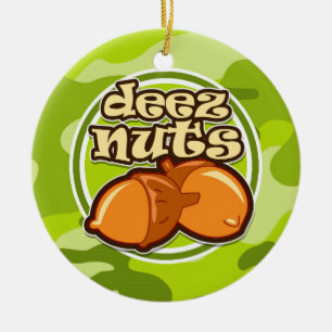Deez Nuts; hellgrüne Camouflage, Tarnung Keramikornament