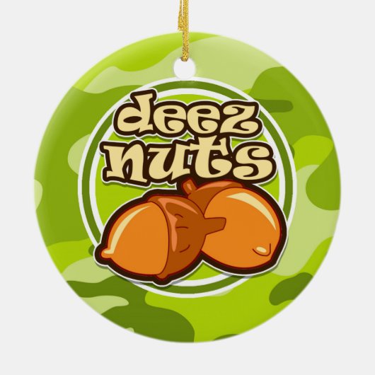 Deez Nuts; hellgrüne Camouflage, Tarnung Keramikornament (Hinten)