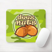 Deez Nuts; hellgrüne Camouflage, Tarnung Mousepad (Mit Mouse)