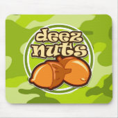 Deez Nuts; hellgrüne Camouflage, Tarnung Mousepad (Vorne)