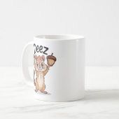Deez Nuts Lustiges Eichhörnchen Kaffeetasse (Vorderseite Links)