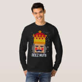 Deez Nuts Meme Nutcracker Funny Christmas Pajama X T-Shirt (Vorne ganz)