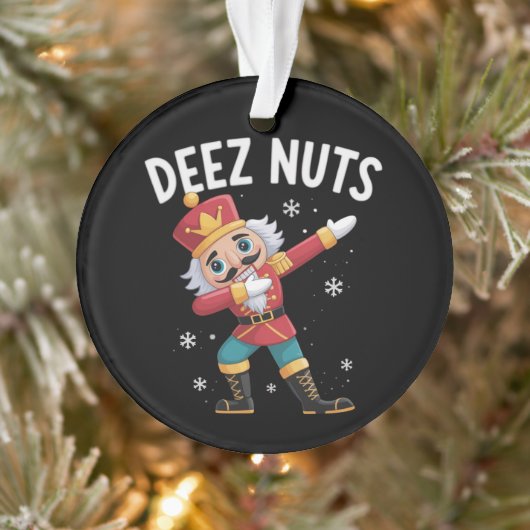 Deez Nuts Nussknacker Nuss Lustiges Weihnachten  Ornament (Baum)
