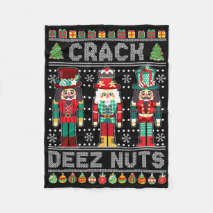 Deez Nuts Nussknacker-Shirt Lustiges hässliches We Fleecedecke