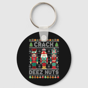 Deez Nuts Nussknacker-Shirt Lustiges hässliches We Schlüsselanhänger