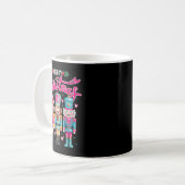 Deez Nuts Nutcracker Frohe Weihnachten Matching Pa Kaffeetasse (Vorderseite Links)