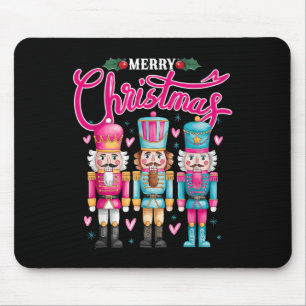 Deez Nuts Nutcracker Frohe Weihnachten Matching Pa Mousepad