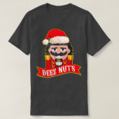 Deez Nuts Nutcracker Funny Ugly Christmas Sweater T-Shirt (Design vorne)