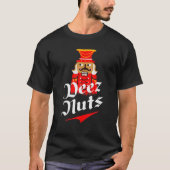 Deez Nuts Nutcracker Funny Ugly Christmas Xmas T-Shirt (Vorderseite)