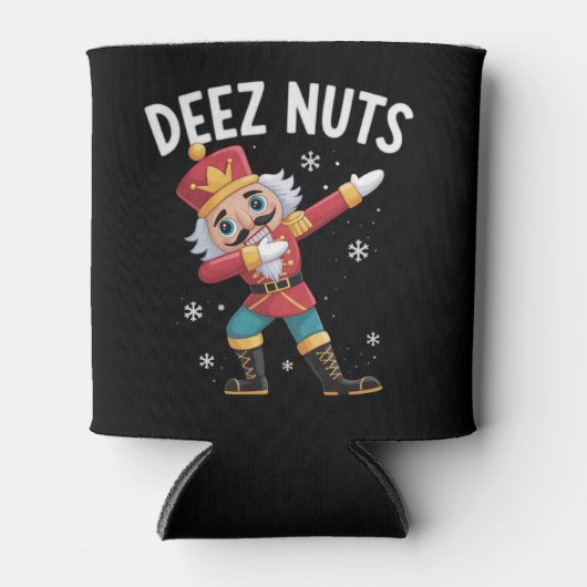 Deez Nuts Nutcracker Nut Funny Christmas  Dosenkühler (Vorderseite)