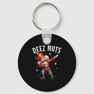 Deez Nuts Nutcracker Nut Funny Men Funny Chr Schlüsselanhänger