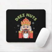 Deez Nuts Nutcracker Nut Men Damen Spaß Weihnachte Mousepad (Mit Mouse)