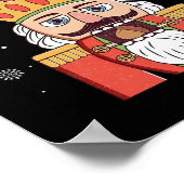 Deez Nuts Nutcracker Nut Men Damen Spaß Weihnachte Poster (Ecke)