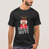 Deez Nuts Nutcracker Nut Men Funny Christmas T-Shirt (Vorderseite)