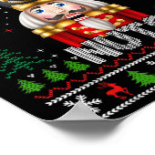 Deez Nuts Nutcracker Shirt Funny Ugly Christmas fü Poster (Ecke)