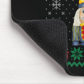 Deez Nuts Nutcracker Shirt Funny Ugly Christmas Sw Mousepad (Ecke)