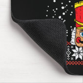 Deez Nuts Nutcracker Spaß Ugly Christmas Meme Gesc Mousepad (Ecke)