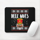 Deez Nuts Nutcracker Spaß Ugly Christmas Meme Gesc Mousepad (Mit Mouse)