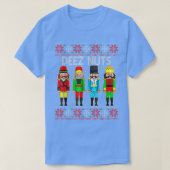 Deez Nuts Nutcracker Ugly Christmas Sweater Funny T-Shirt (Design vorne)