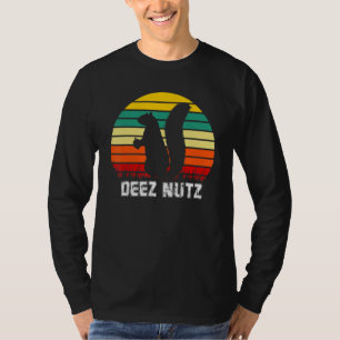 Deez Nuts Nutcracker Xmas Pajama Funny Squirrel Ch T-Shirt