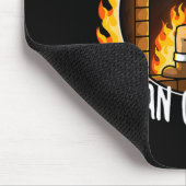 Deez Nuts Roasting On An Open Fire Mousepad (Ecke)