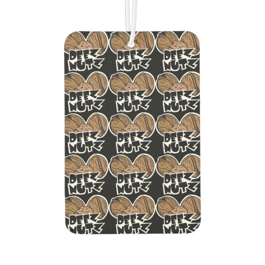 Deez Nutz Funny Illustration Autolufterfrischer (Rückseite)