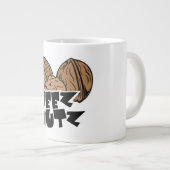 Deez Nutz Funny Illustration Jumbo-Tasse (Vorderseite Rechts)