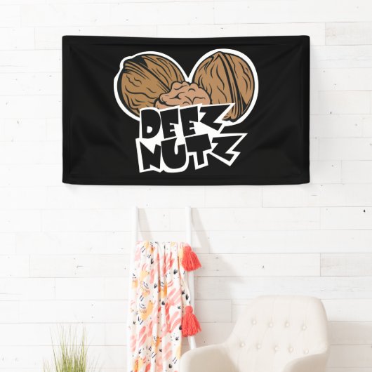 Deez Nutz lustige Illustration Banner (Insitu)
