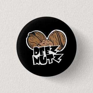Deez Nutz lustige Illustration Button