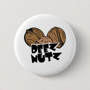 Deez Nutz lustige Illustration Button