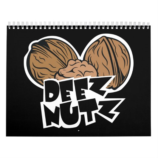 Deez Nutz lustige Illustration Kalender (Titelbild)