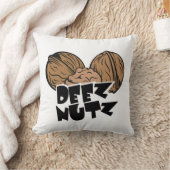 Deez Nutz lustige Illustration Kissen (Decke)