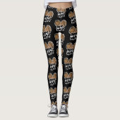Deez Nutz lustige Illustration Leggings (Vorderseite)