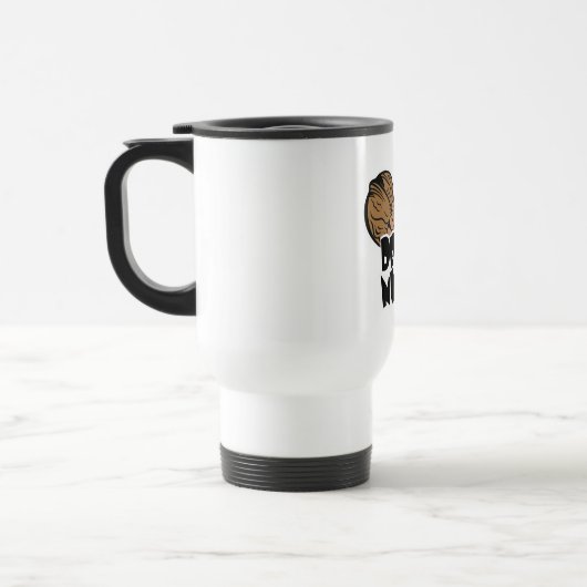 Deez Nutz lustige Illustration Reisebecher (Links)