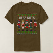 DEEZ NUTZ Nutcracker Ugly Christmas Sweater Funny T-Shirt (Design vorne)