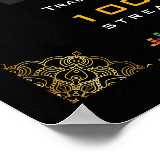 Deezer Music Streaming Award Poster (Ecke)