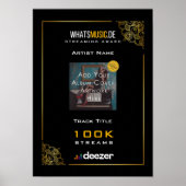 Deezer Music Streaming Award Poster (Vorne)