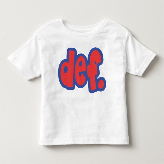 def. kleinkind t-shirt (Vorderseite)