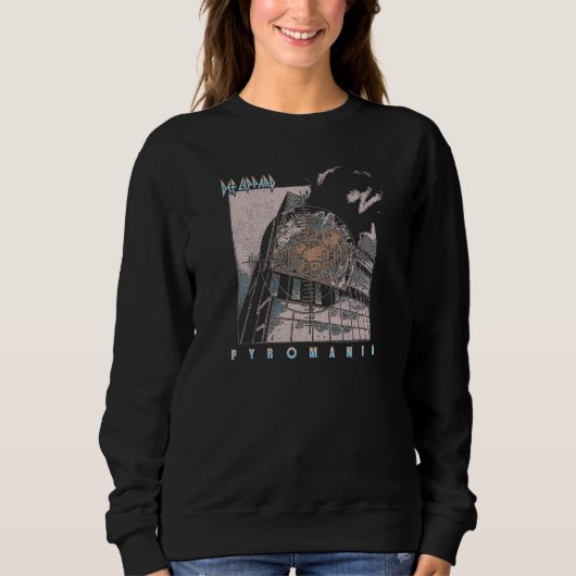 Def Leppard - Pyromanie verblasst Sweatshirt (Vorderseite)