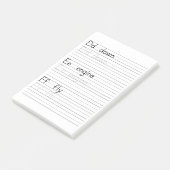 DEF POST-IT KLEBEZETTEL (angewinkelt)