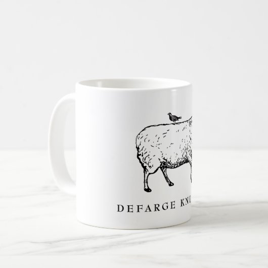 Defarge Knittery Tasse (Vorderseite Links)
