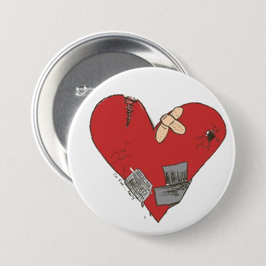 Defekt-Herz Button (Vorne & Hinten)