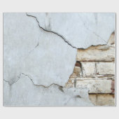 Defekte Betonblock-Wand Geschenkpapier (Flach)